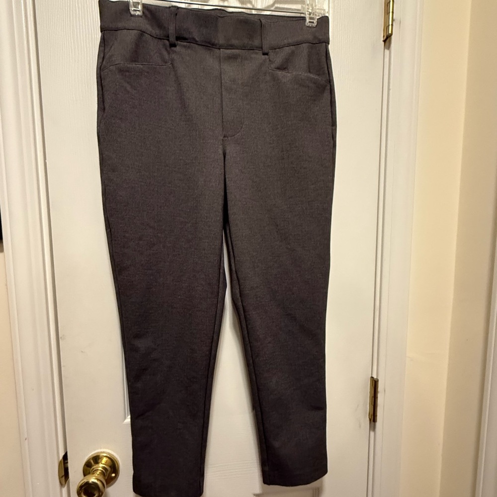 Grace and Lace Wear to Work Gray Ankle Crop Pant 10/12